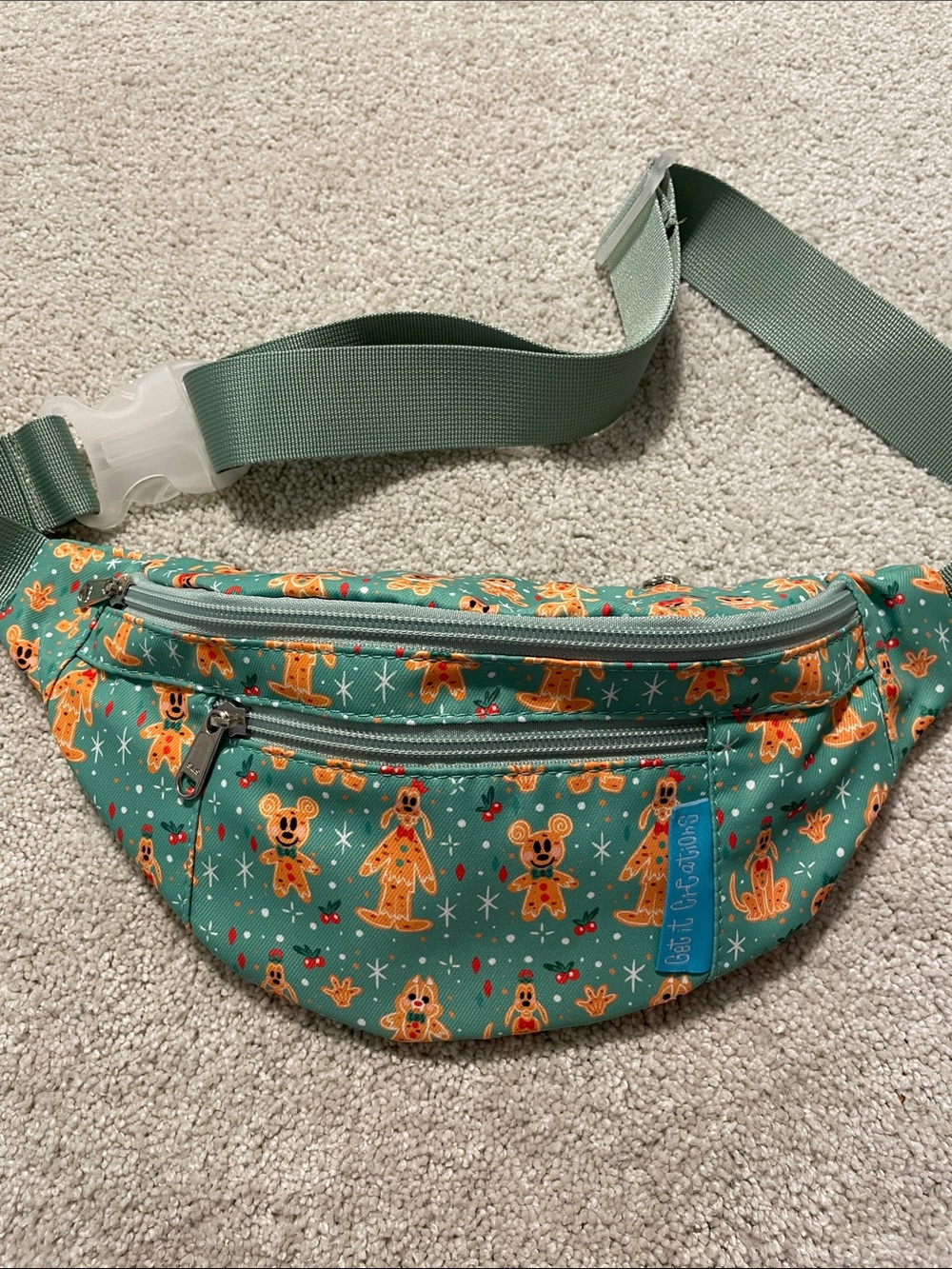 Disney Get it Creations Christmas Gingerbread Mickey Belt Bag Fanny Pack
